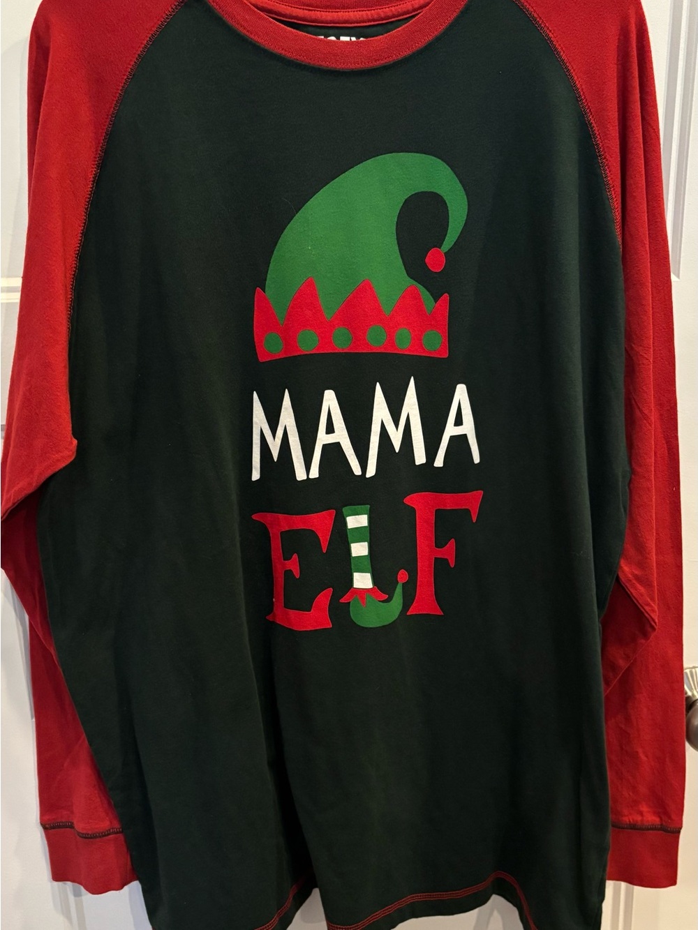 Lazy One Mama Elf Long-Sleeve Sleep Shirt